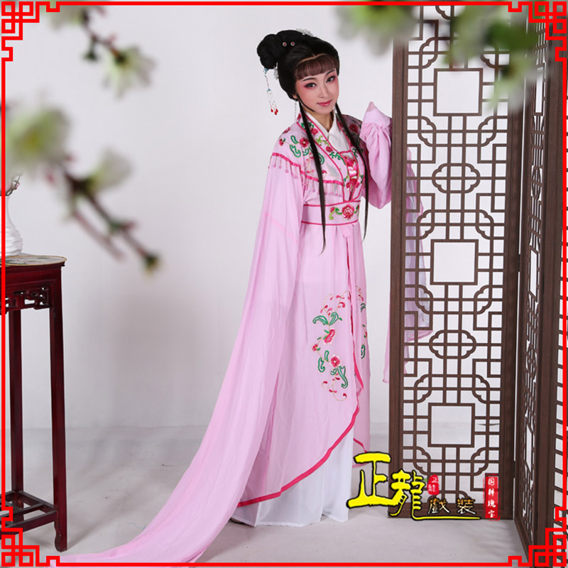 襄樊花旦黄梅戏服古装戏服水袖戏剧假云肩长披